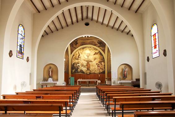 Imagen del interior de la iglesia.
