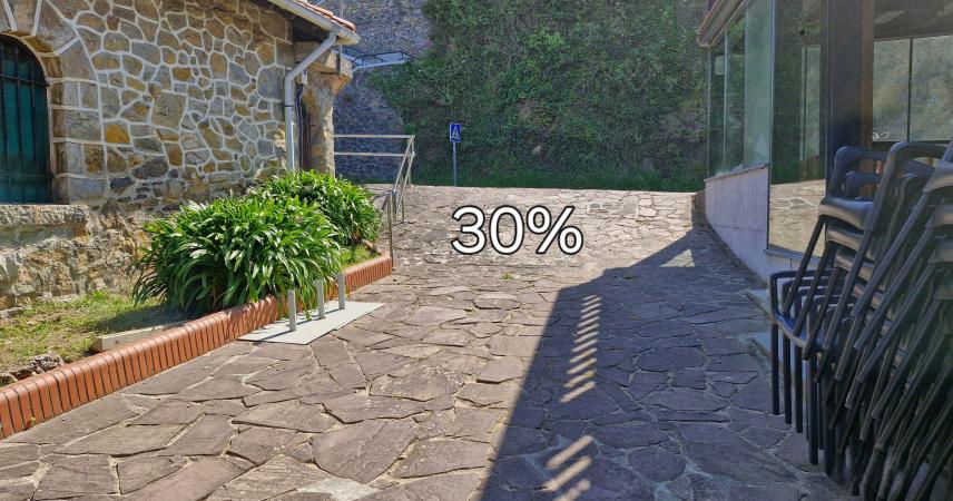 corto, pero fuerte repecho del 30% 