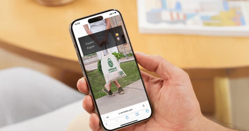 Mobile screen with the Voice platform