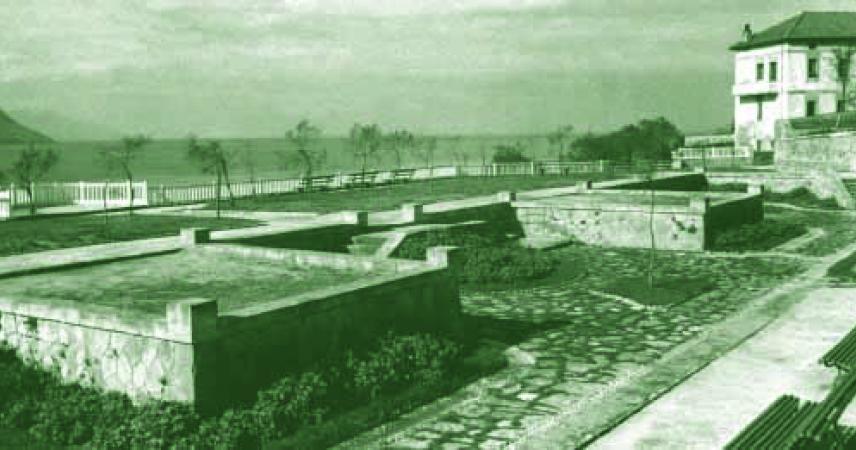 Old image of the port of Getxo