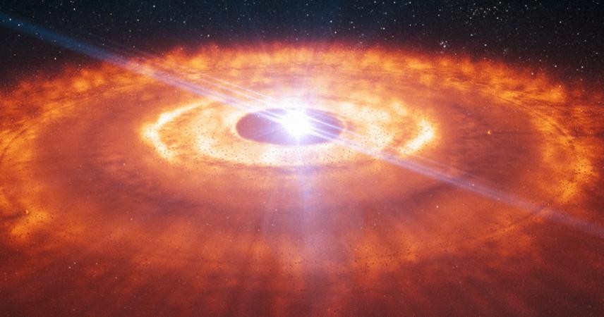 Imagen de una formación planetaria
